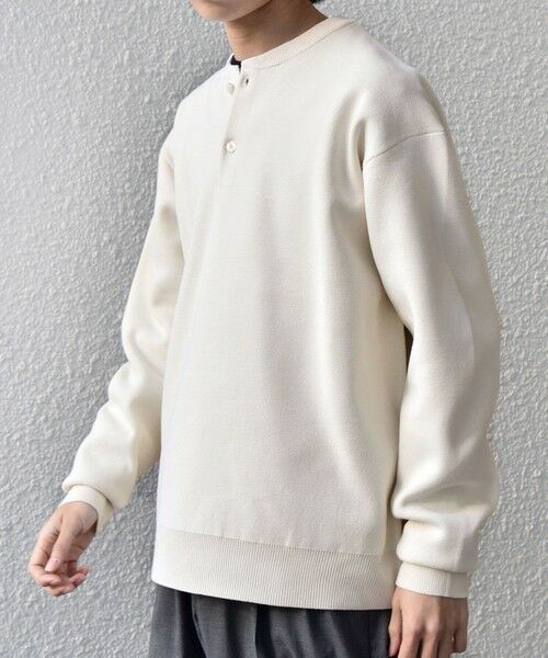 SHIPS / シップス ニット・セーター | SHIPS any:〈手洗い可能〉ミラノリブ コットンライク ヘンリーネック ニット◆ | 詳細4
