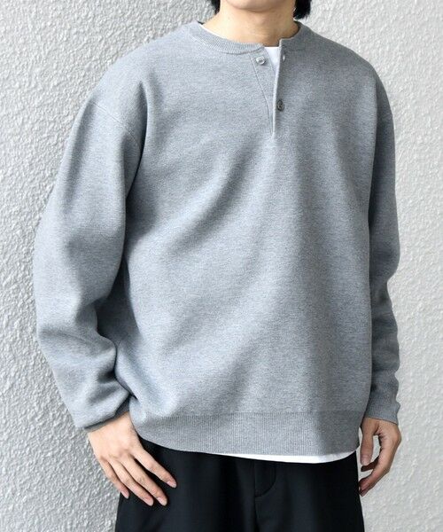 SHIPS / シップス ニット・セーター | SHIPS any:〈手洗い可能〉ミラノリブ コットンライク ヘンリーネック ニット◆ | 詳細8