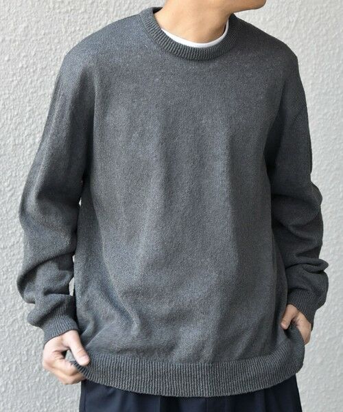 SHIPS / シップス ニット・セーター | SHIPS any:〈手洗い可能〉JAPAN MADE ペーパーヤーン ハイゲージ クルーネック ニット◆ | 詳細3