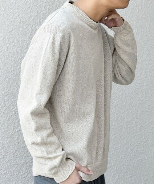 SHIPS / シップス ニット・セーター | SHIPS any:〈手洗い可能〉JAPAN MADE ペーパーヤーン ハイゲージ クルーネック ニット◆ | 詳細9