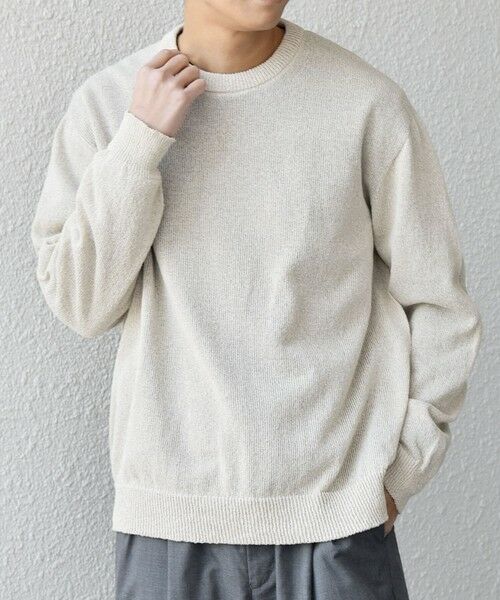 SHIPS / シップス ニット・セーター | SHIPS any:〈手洗い可能〉JAPAN MADE ペーパーヤーン ハイゲージ クルーネック ニット◆ | 詳細7