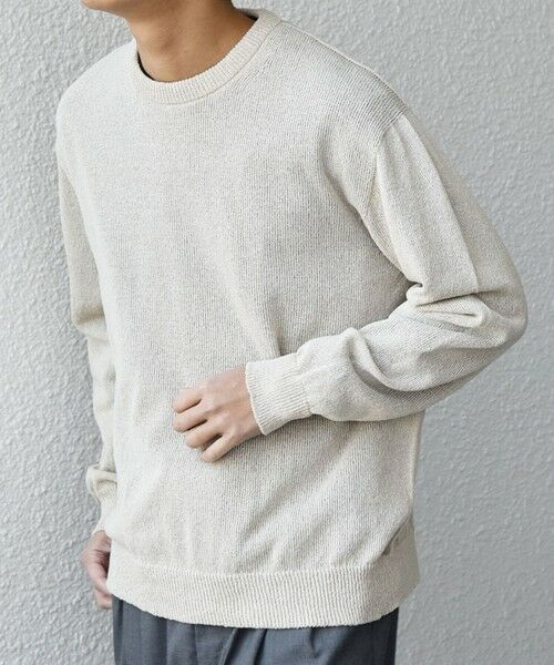 SHIPS / シップス ニット・セーター | SHIPS any:〈手洗い可能〉JAPAN MADE ペーパーヤーン ハイゲージ クルーネック ニット◆ | 詳細8