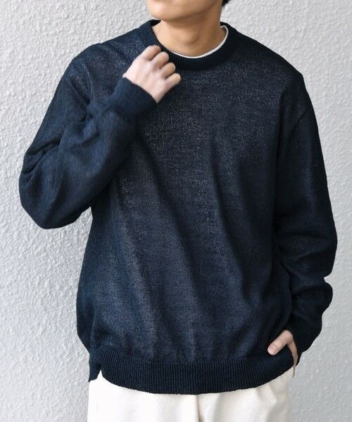 SHIPS / シップス ニット・セーター | SHIPS any:〈手洗い可能〉JAPAN MADE ペーパーヤーン ハイゲージ クルーネック ニット◆ | 詳細13