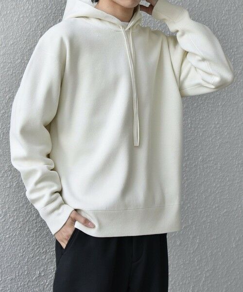 SHIPS / シップス パーカー | SHIPS any:〈手洗い可能〉ミラノリブ コットンライク ニット プルオーバー パーカー◆ | 詳細5