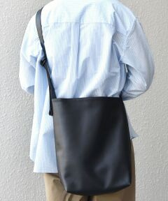 SHIPS / シップス ショルダーバッグ | SHIPS any: スムースレザー コンビ ショルダーバッグ◆