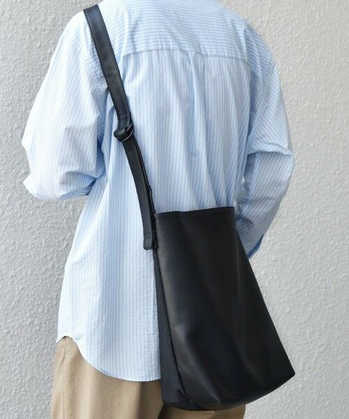 SHIPS / シップス ショルダーバッグ | SHIPS any: スムースレザー コンビ ショルダーバッグ◆ | 詳細3