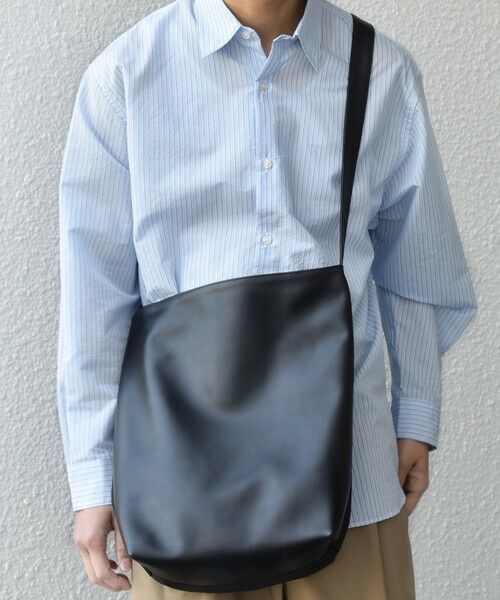 SHIPS / シップス ショルダーバッグ | SHIPS any: スムースレザー コンビ ショルダーバッグ◆ | 詳細4