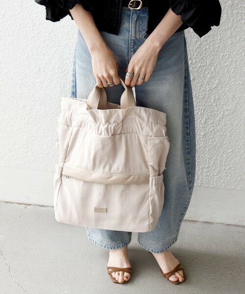 SHIPS / シップス トートバッグ | 《予約》SHIPS any: 3WAY ドロスト ギャザー A4 トート バッグ | 詳細1