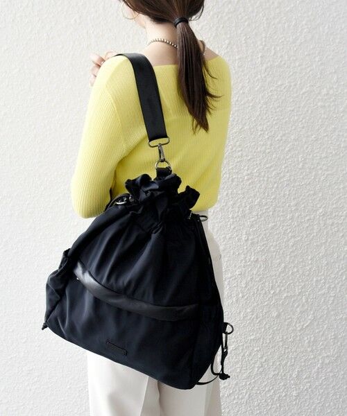 SHIPS / シップス トートバッグ | 《予約》SHIPS any: 3WAY ドロスト ギャザー A4 トート バッグ | 詳細7