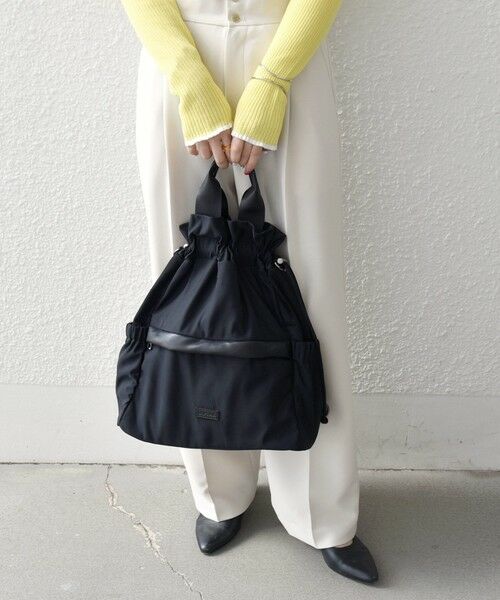 SHIPS / シップス トートバッグ | 《予約》SHIPS any: 3WAY ドロスト ギャザー A4 トート バッグ | 詳細8