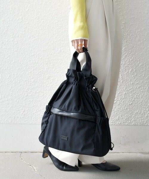 SHIPS / シップス トートバッグ | 《予約》SHIPS any: 3WAY ドロスト ギャザー A4 トート バッグ | 詳細9