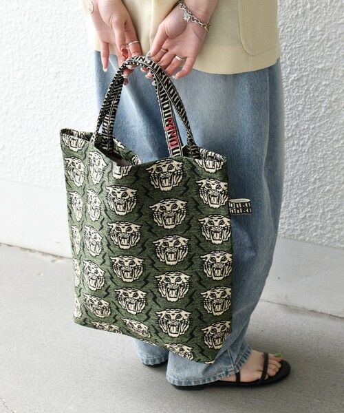 SHIPS / シップス トートバッグ | BINDU: A4 デザイン ジャカード トート バッグ | 詳細8