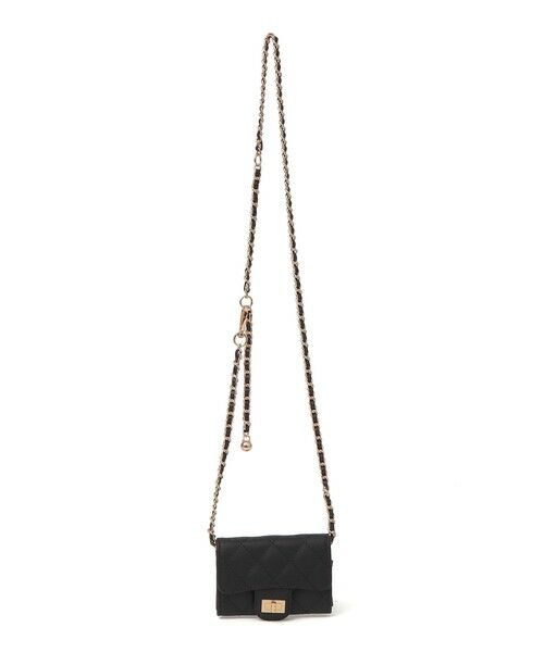 SHIPS / シップス ショルダーバッグ | VELETTO: キルティング チェーン ミニ ショルダー バッグ （ブラック） | 詳細3