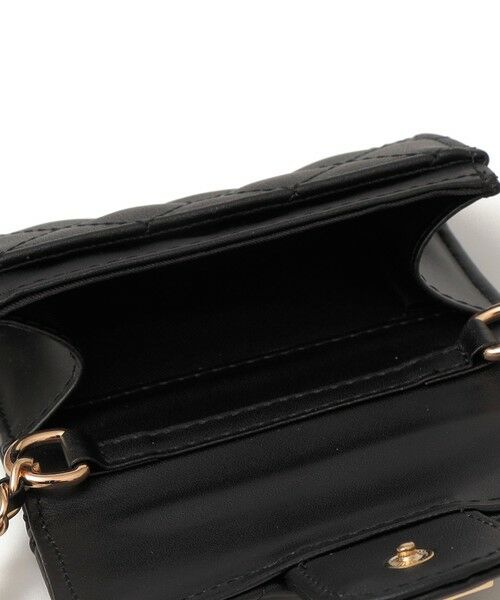 SHIPS / シップス ショルダーバッグ | VELETTO: キルティング チェーン ミニ ショルダー バッグ （ブラック） | 詳細6
