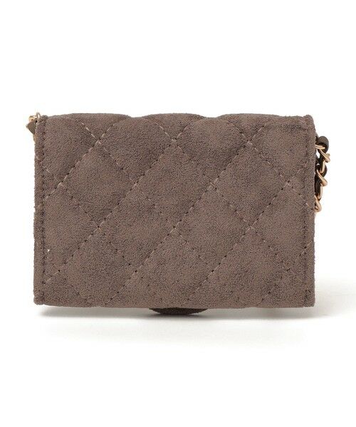 SHIPS / シップス ショルダーバッグ | VELETTO: キルティング チェーン ミニ ショルダー バッグ （ブラウン） | 詳細1