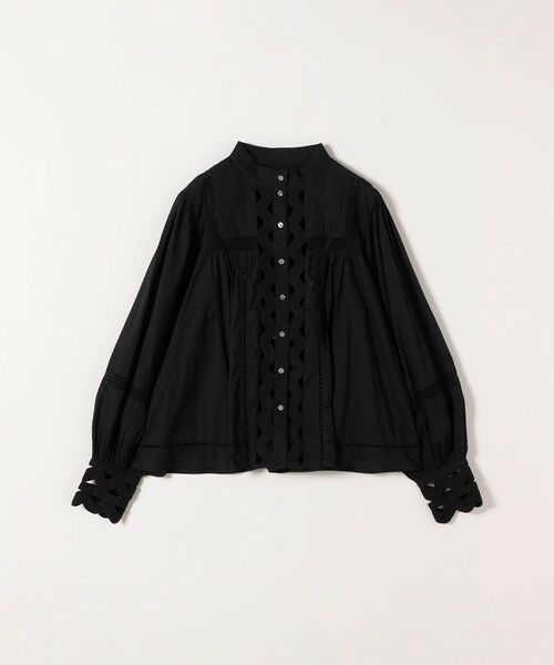 SHIPS / シップス シャツ・ブラウス | 《予約》SHIPS any:〈洗濯機可能〉キャンブリック スタンドカラー レース シャツ ブラウス | 詳細21