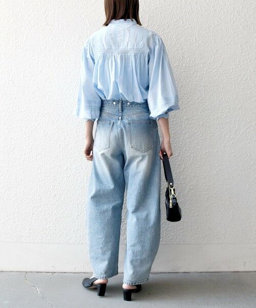 SHIPS / シップス シャツ・ブラウス | 《予約》SHIPS any:〈洗濯機可能〉キャンブリック スタンドカラー レース シャツ ブラウス | 詳細24