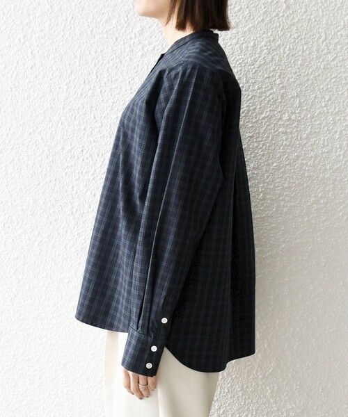 SHIPS / シップス シャツ・ブラウス | 《予約》SHIPS any:〈洗濯機可能〉スカラップ スカーフ付 バンドカラー シャツ | 詳細27