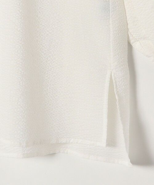 SHIPS / シップス シャツ・ブラウス | 《予約》SHIPS any:〈洗濯機可能〉サッカー バック リボン 配色 シャツ ブラウス | 詳細10