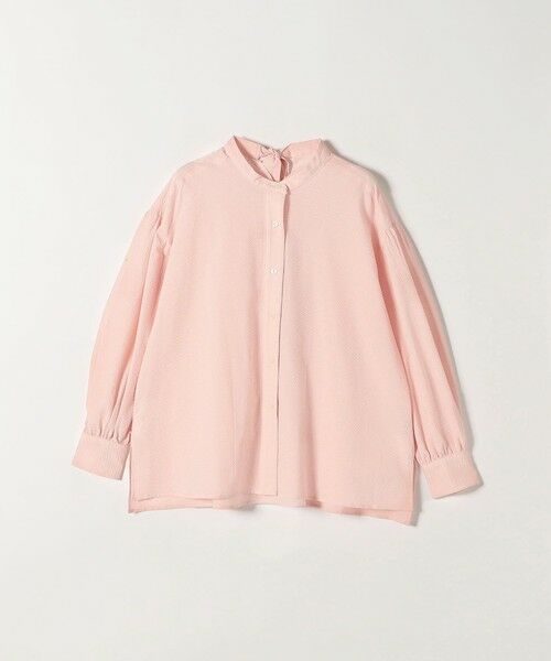 SHIPS / シップス シャツ・ブラウス | 《予約》SHIPS any:〈洗濯機可能〉サッカー バック リボン 配色 シャツ ブラウス | 詳細23