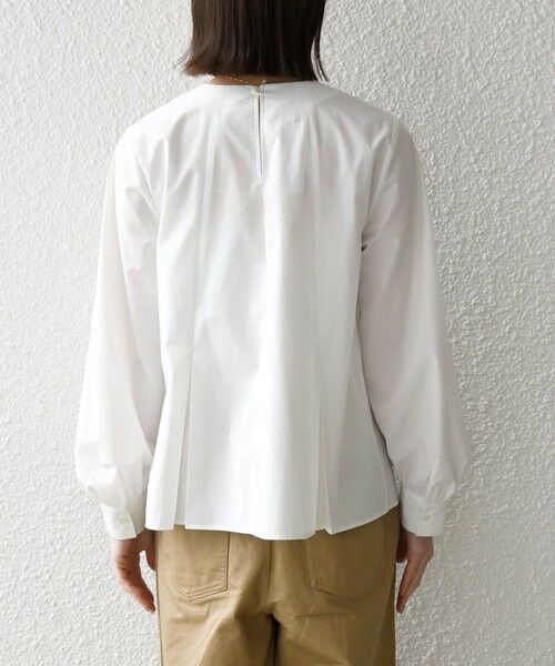 SHIPS / シップス シャツ・ブラウス | 《予約》SHIPS any:〈洗濯機可能〉REPREVE フリル クルーネック Aライン ブラウス | 詳細13