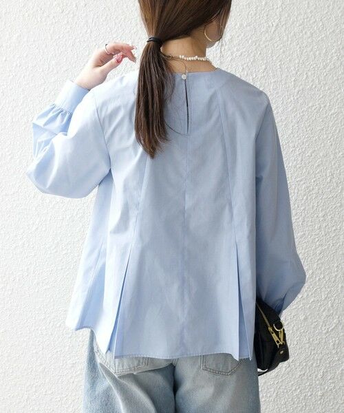 SHIPS / シップス シャツ・ブラウス | 《予約》SHIPS any:〈洗濯機可能〉REPREVE フリル クルーネック Aライン ブラウス | 詳細19