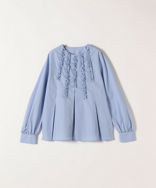 SHIPS / シップス シャツ・ブラウス | 《予約》SHIPS any:〈洗濯機可能〉REPREVE フリル クルーネック Aライン ブラウス | 詳細23