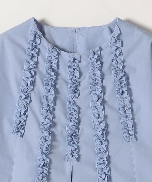 SHIPS / シップス シャツ・ブラウス | 《予約》SHIPS any:〈洗濯機可能〉REPREVE フリル クルーネック Aライン ブラウス | 詳細24