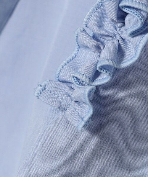 SHIPS / シップス シャツ・ブラウス | 《予約》SHIPS any:〈洗濯機可能〉REPREVE フリル クルーネック Aライン ブラウス | 詳細29