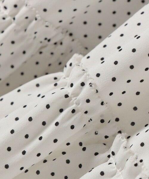 SHIPS / シップス シャツ・ブラウス | 《予約》SHIPS any:〈洗濯機可能〉ドット ノーカラー ティアード フレア ブラウス | 詳細12