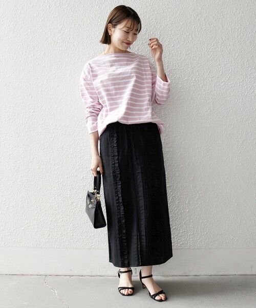 SHIPS / シップス Tシャツ | Le minor:〈洗濯機可能〉ボーダー ロング スリーブ TEE | 詳細1