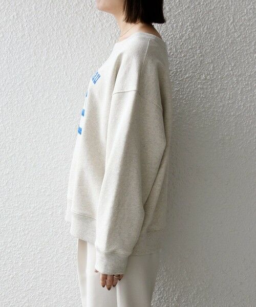 SHIPS / シップス スウェット | 《予約》SHIPS any:〈洗濯機可能〉USAコットン 裏毛 ナンバリング ルーズ スウェット | 詳細13