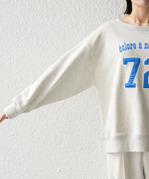 SHIPS / シップス スウェット | 《予約》SHIPS any:〈洗濯機可能〉USAコットン 裏毛 ナンバリング ルーズ スウェット | 詳細15