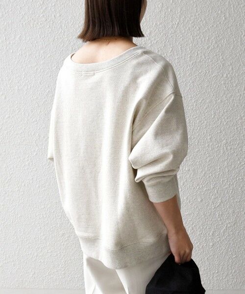 SHIPS / シップス スウェット | 《予約》SHIPS any:〈洗濯機可能〉USAコットン 裏毛 ナンバリング ルーズ スウェット | 詳細6