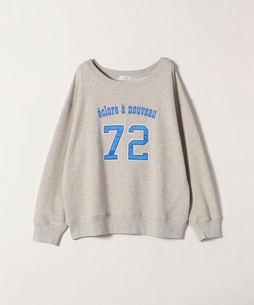 SHIPS / シップス スウェット | SHIPS any:〈洗濯機可能〉USAコットン 裏毛 ナンバリング ルーズ スウェット（ライトグレー系）