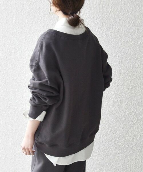 SHIPS / シップス スウェット | 《予約》SHIPS any:〈洗濯機可能〉USAコットン 裏毛 ナンバリング ルーズ スウェット | 詳細22