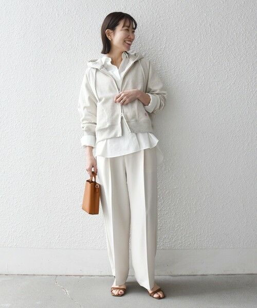 SHIPS / シップス パーカー | 《予約》SHIPS any:〈洗濯機可能〉USAコットン 裏毛 ジップ コンパクト パーカー | 詳細1