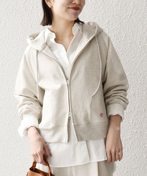 SHIPS / シップス パーカー | 《予約》SHIPS any:〈洗濯機可能〉USAコットン 裏毛 ジップ コンパクト パーカー | 詳細3