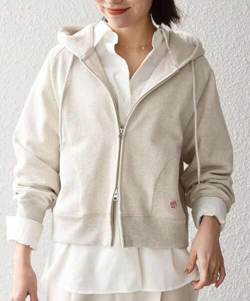 SHIPS / シップス パーカー | 《予約》SHIPS any:〈洗濯機可能〉USAコットン 裏毛 ジップ コンパクト パーカー | 詳細8