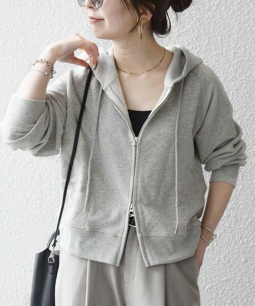 SHIPS / シップス パーカー | SHIPS any:〈洗濯機可能〉USAコットン 裏毛 ジップ コンパクト パーカー | 詳細4