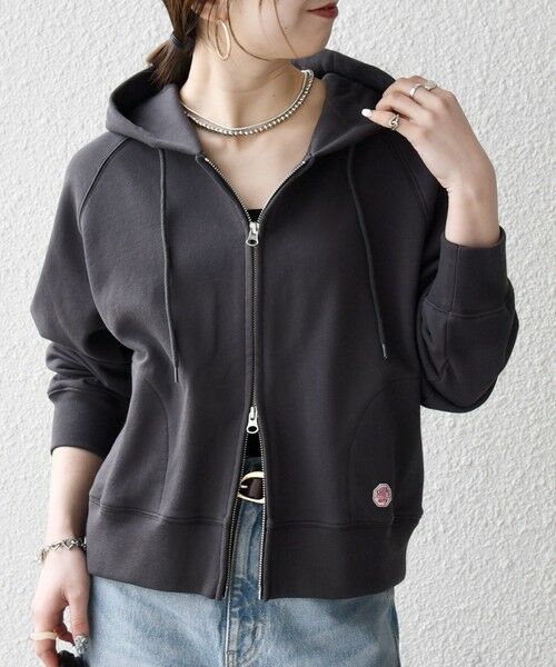 SHIPS / シップス パーカー | 《予約》SHIPS any:〈洗濯機可能〉USAコットン 裏毛 ジップ コンパクト パーカー | 詳細14