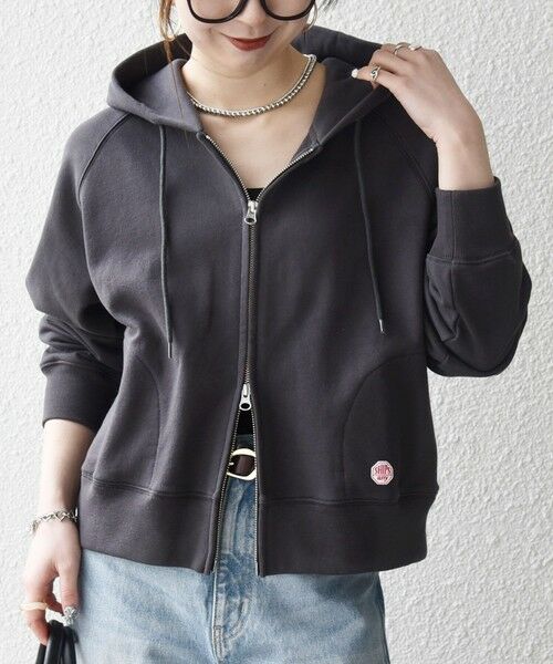 SHIPS / シップス パーカー | 《予約》SHIPS any:〈洗濯機可能〉USAコットン 裏毛 ジップ コンパクト パーカー | 詳細16