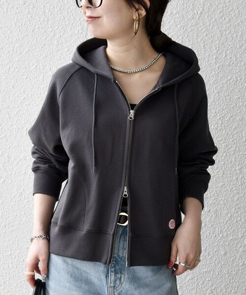 SHIPS / シップス パーカー | 《予約》SHIPS any:〈洗濯機可能〉USAコットン 裏毛 ジップ コンパクト パーカー | 詳細19
