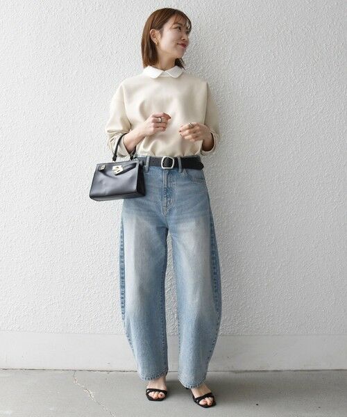 SHIPS / シップス カットソー | 《予約》SHIPS any:〈洗濯機可能〉ダンボール バイカラー プルオーバー | 詳細1