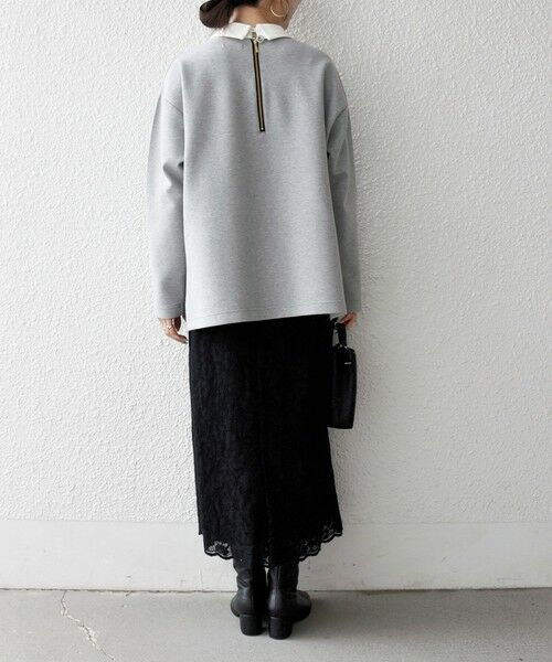 SHIPS / シップス カットソー | 《予約》SHIPS any:〈洗濯機可能〉ダンボール バイカラー プルオーバー | 詳細10