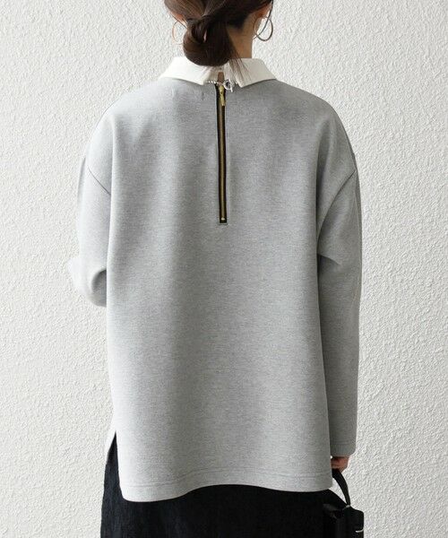 SHIPS / シップス カットソー | 《予約》SHIPS any:〈洗濯機可能〉ダンボール バイカラー プルオーバー | 詳細14