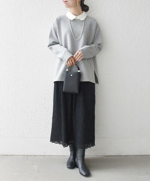 SHIPS / シップス カットソー | 《予約》SHIPS any:〈洗濯機可能〉ダンボール バイカラー プルオーバー | 詳細9