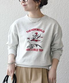 SHIPS / シップス スウェット | 《予約》【SHIPS any別注】THE KNiTS:〈洗濯機可能〉ロゴ プリント スウェット 2