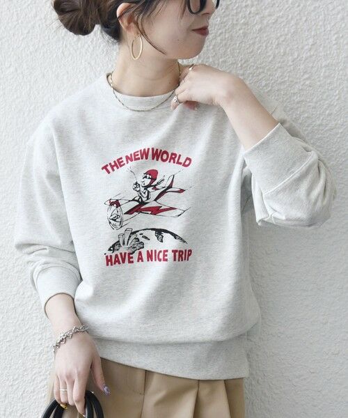 SHIPS / シップス スウェット | 《予約》【SHIPS any別注】THE KNiTS:〈洗濯機可能〉ロゴ プリント スウェット 2 | 詳細10