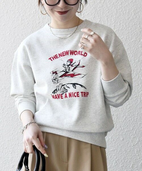 SHIPS / シップス スウェット | 《予約》【SHIPS any別注】THE KNiTS:〈洗濯機可能〉ロゴ プリント スウェット 2 | 詳細3